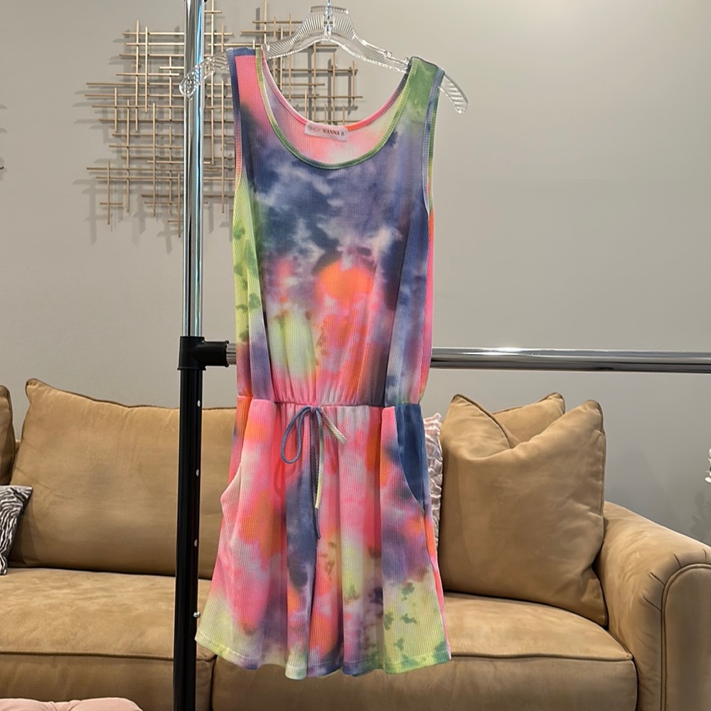 Super cute Tie-Die Romper